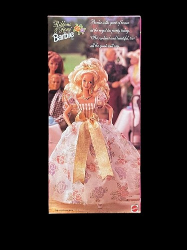 1994 Mattel Ribbons & Roses Fashion Barbie Doll 13911 Vintage Toy - Picture 3 of 10