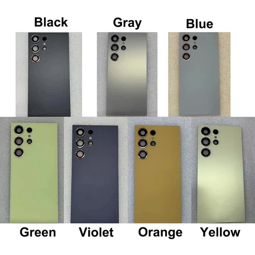 Coque Vitre Arrière de Remplacement pour Samsung Galaxy S24+/S24 Ultra avec Caméra - Photo 5 sur 23