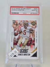 2015 Score NFL draft Jameis Winston DP1 Rare Draft Issue FSU Heisman PSA 10