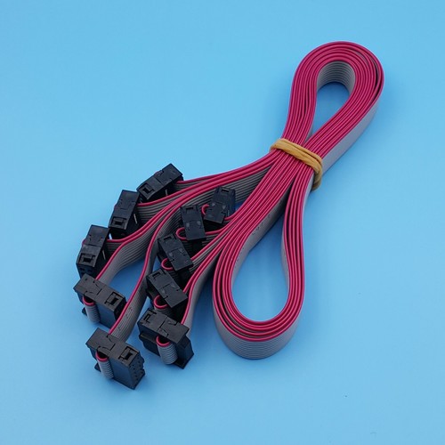 5pz Connettore Cavo IDC 2x5 10Pin Femmina Passo 2,54mm Nastro Piatto 50cm - Foto 1 di 6