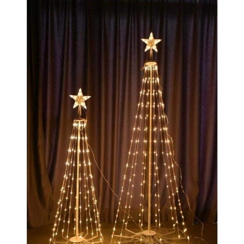 2-Piece Multi LED Cone Trees