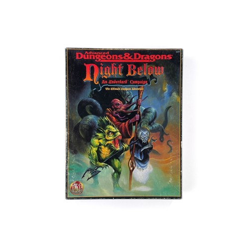 TSR - AD&D - Night Below, An Underdark Campaign Box Set [VG] 1125 Completo - Foto 1 di 5