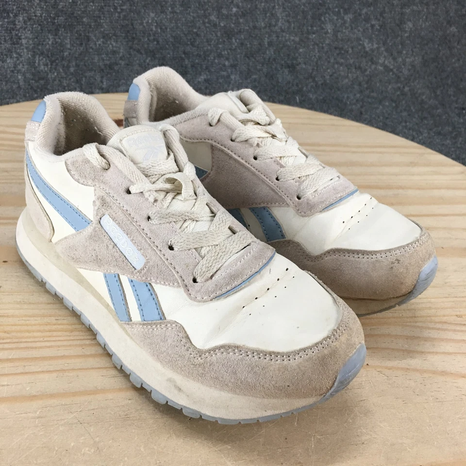 Reebok Shoes Youth 3 Royal Ultra Casual Sneakers White Leather Lace Up Low Top - Image 3 of 4