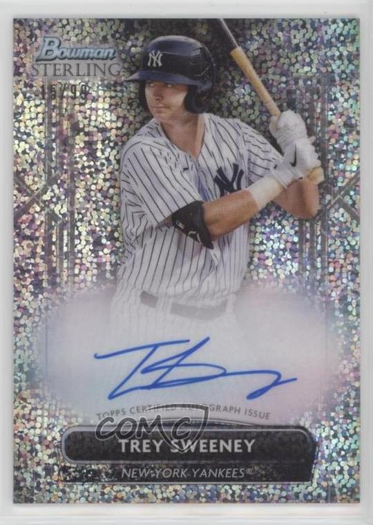 2022 Bowman Sterling Prospect Speckle Refractor /99 Trey Sweeney #PA-TS Auto