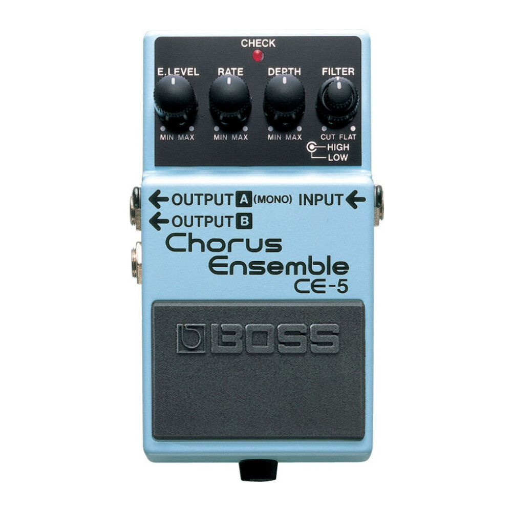 Компактная педаль BOSS CE-5 Stereo Chorus Ensemble для создания любого эффекта припева