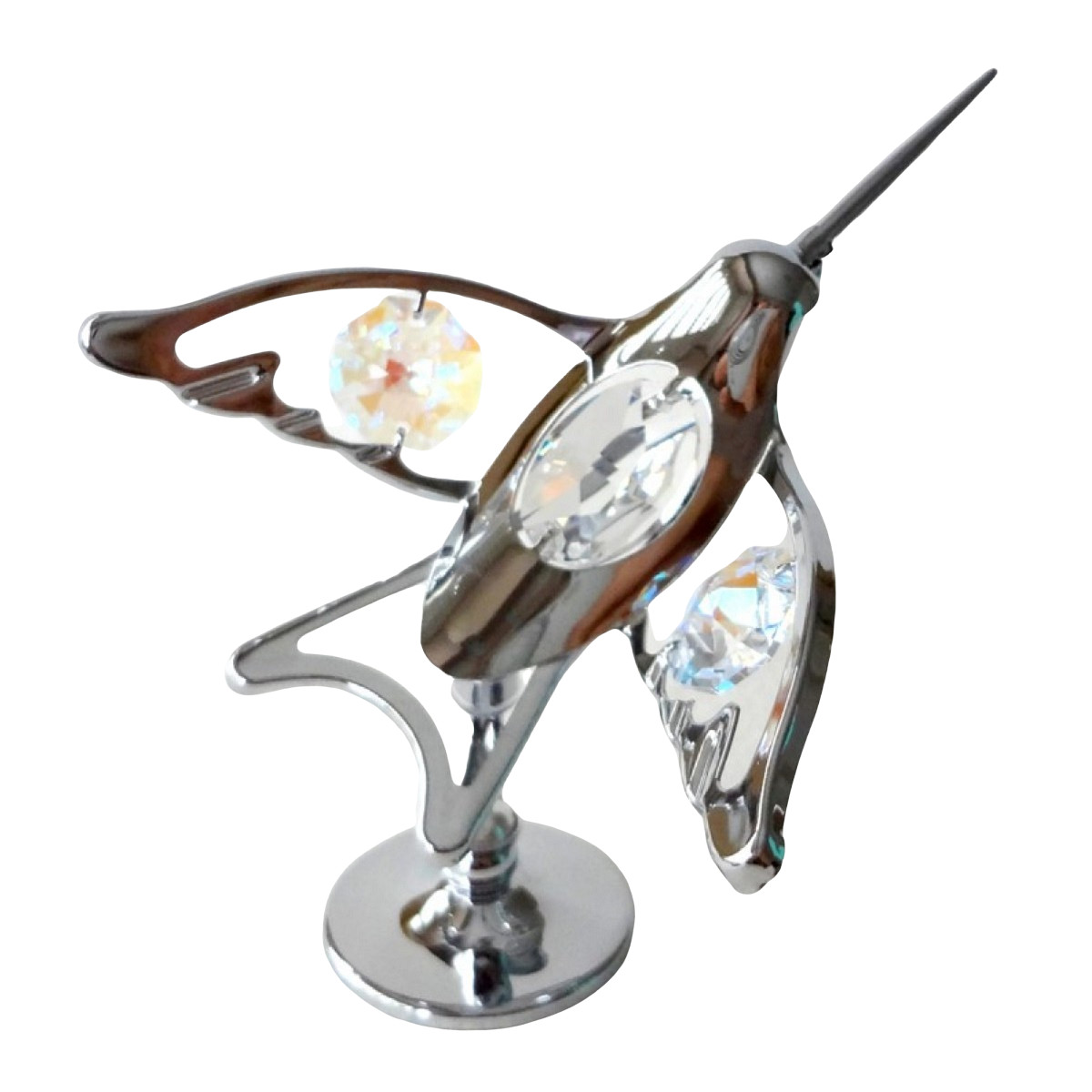 Crystocraft Hummingbird Crystal Ornament With Swarovski Elements Gift Boxed
