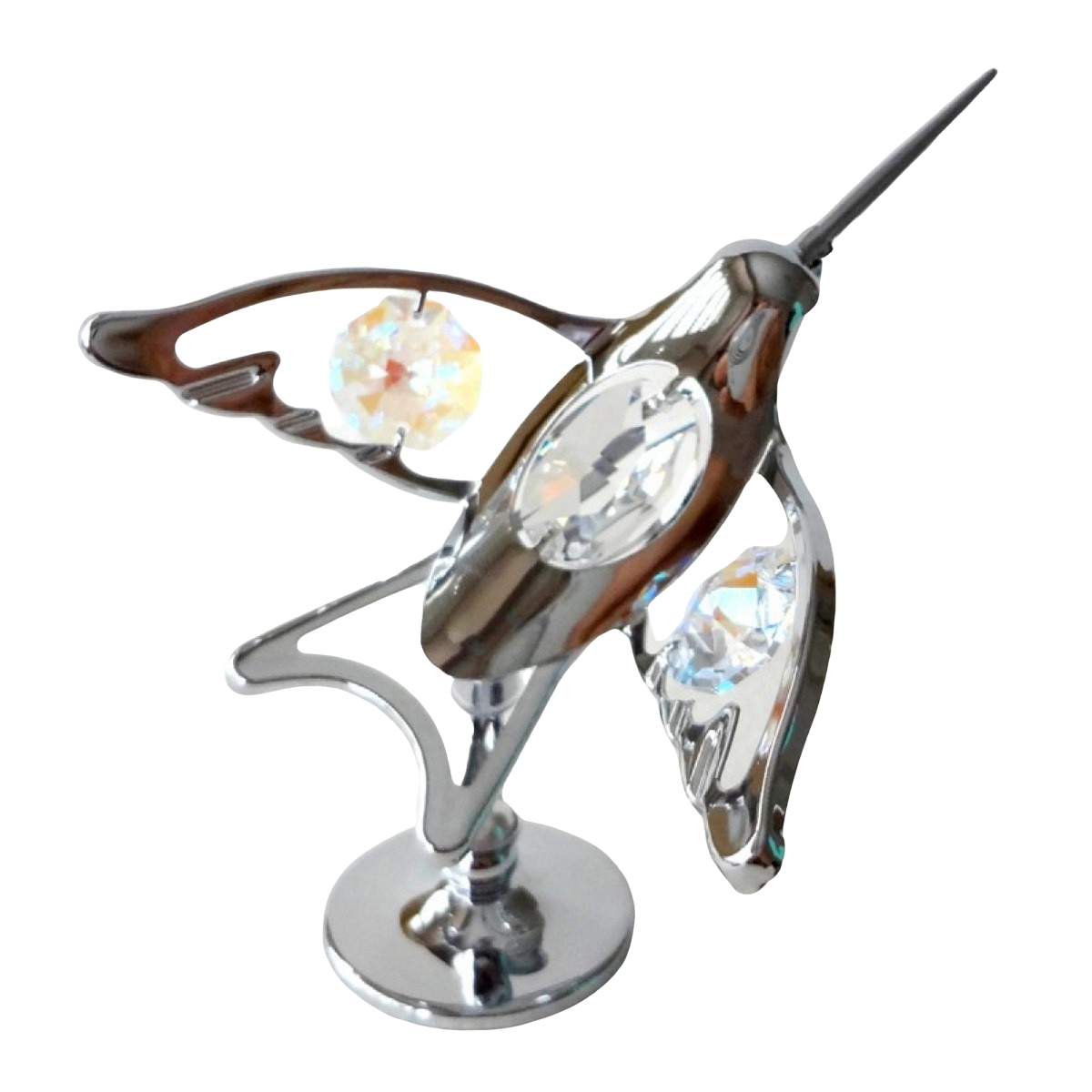 Crystocraft Hummingbird Crystal Ornament With Swarovski Elements Gift Boxed