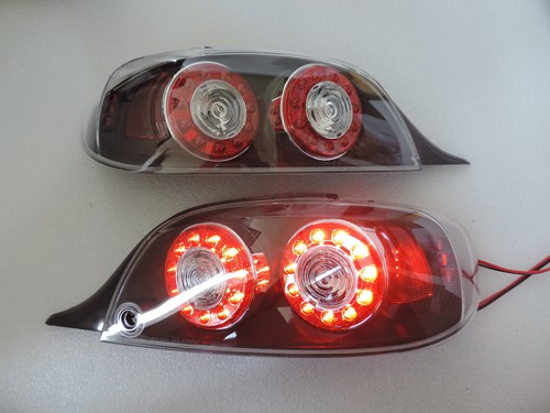 For 04-08 Mazda RX8 RX-8 Black LED JDM Rear Brake Signal Tail Lights Lamp - Picture 6 of 6