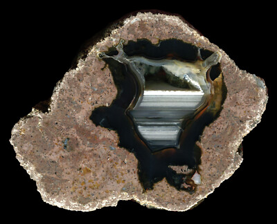 Große Susuz Dorf Thunderegg Achat Geode aus der Türkei - Wasserlinienachat