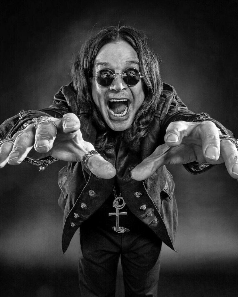Ozzy Osbourne Cool Black And White 8x10 Picture Celebrity Print | eBay