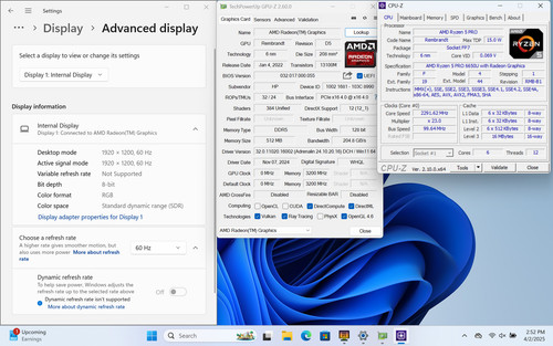 HP EliteBook 845 G9 14" FHD+ RYZEN 5 PRO 6650U 256GB SSD 16GB W11P Warranty - Picture 3 of 16