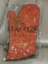 Lenotre Paris- Oven Mitt From Famous Chef, Pastry, Restaurant- Orange- NEW, HTF