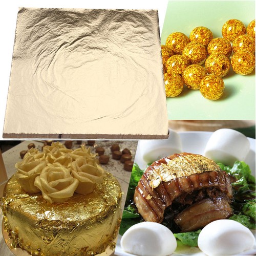100PCS Large 14x14cm Leaf Sheets/Leaves Sheets Gilding Art Craft Supplies NEW - Picture 3 of 14