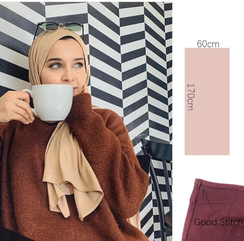 Джерси шарф хиджаб головной убор надежном шарф - Изображение 2 из 4