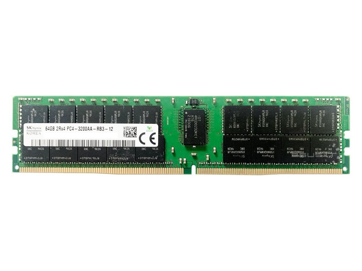 1X 64GB 3200MHZ DDR4 RDIMM 2Rx4 Memory PC4-3200AA-RB4-12