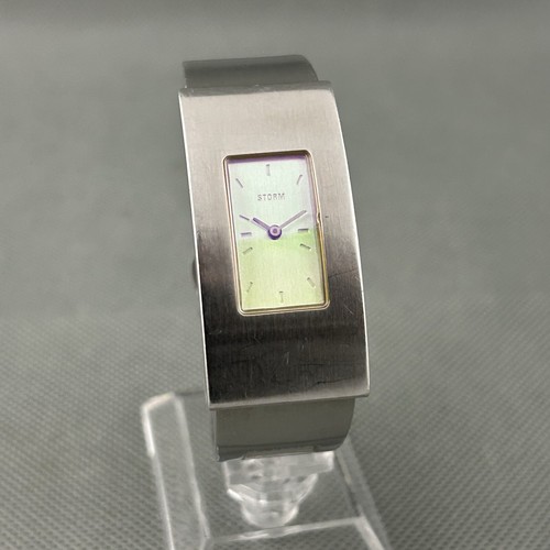 Storm Womens Ixon Watch Silver S.Steel Iridescent Dial New Battery Quartz Ladies - Picture 18 of 20