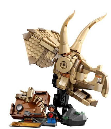Lego 76969 Fósiles de dinosaurios: cráneo de Triceratops - Jurassic World - BNISB NUEVO - AU - Imagen 2 de 3