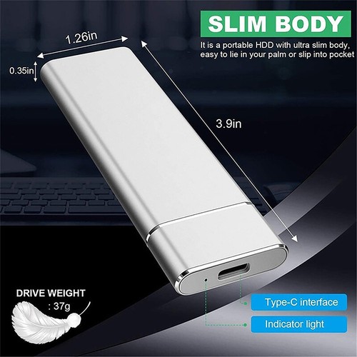 Solid State Drive HDD Portable External Hard Drive for PC Laptop Storage Device - Afbeelding 3 van 16