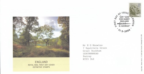 40p GB England FDC London 2004 (101856)