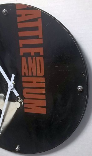 U2 Rattle and Hum Album Clock 11.5" round battery operated - Bild 3 von 7