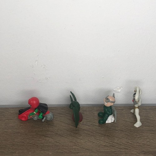 Teen Titans Comic Book Heroes Lot Robin Beast Boy Gizmo Trigon Bandai Mini Set 4 - Picture 8 of 14