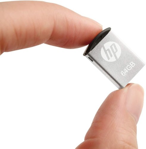 HP USB 2.0 64GB V222W Mini Metallo Antishock Capless per PC Mac Notebook - Photo 3/4