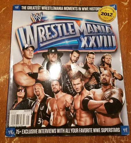Wrestlemania XXVIII 2012 Collectors Edition Magazine WWE - Picture 1 of 3