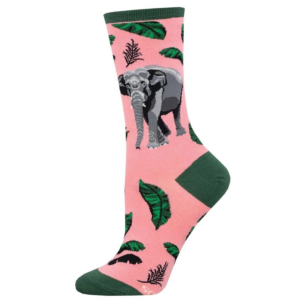 Socksmith Asian Elephant Endangered Species range ladies socks animal lover gift