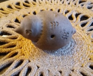 hand made clay bird ocarina