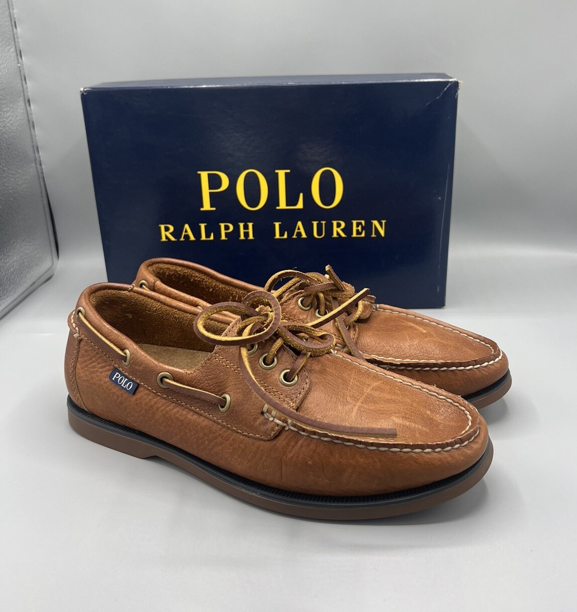 ドレスシューズ・革靴・ビジネスシューズ RALPH LAUREN Bienne Leather Boat Shoes Men's Polo Ralph Lauren Bienne Boat Shoe | Zappos.com
