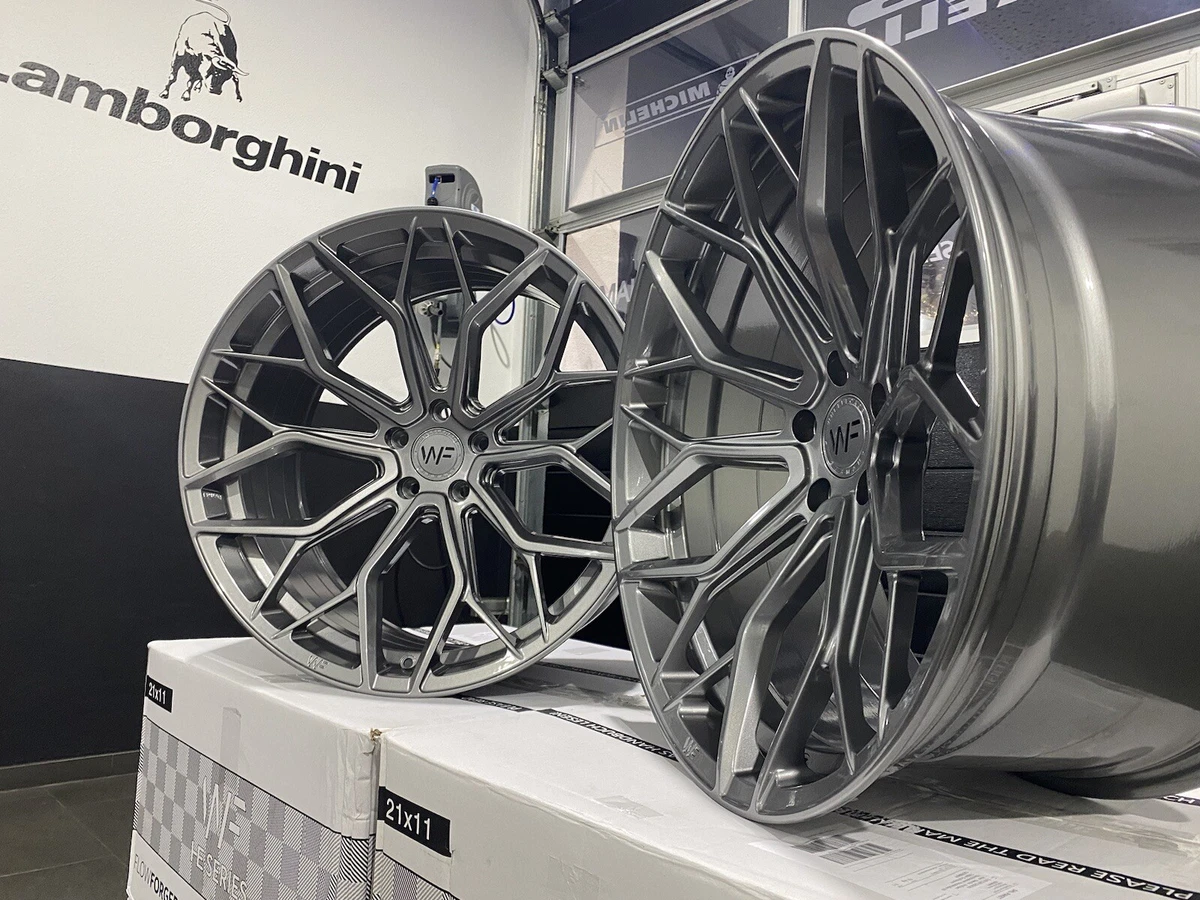 Alufelgen Wheelforce HE 1 FF Gloss Steel BMW M5 G90 M8 F92 11x21 