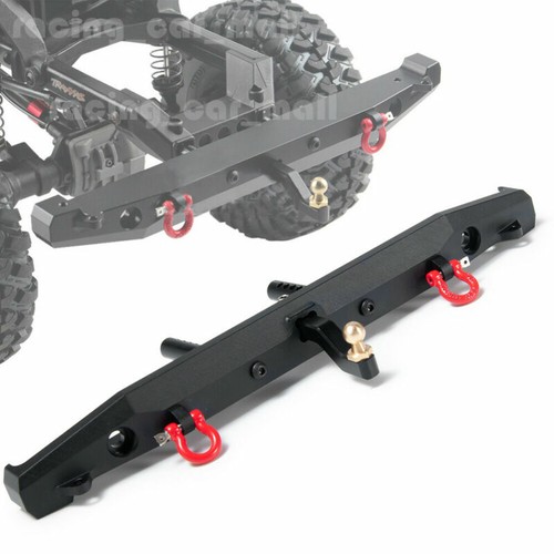 Paraurti posteriore in lega con gancio di traino rimorchio per Traxxas RC TRX-4 SCX10 90046 - Foto 2 di 12