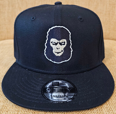 SMIRKING APE NEW ERA 9FIFTY SNAPBACK CAP BLACK OSFA - **EXCLUSIVE RELEASE**