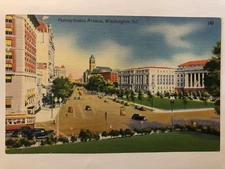 Postcard Pennsylvania Avenue Washington DC Linen Unposted