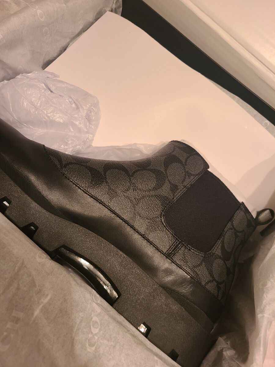 NEW COACH Men Limited Edition shoes boots 13 D Black Logo | eBay NEW COACH Men Limited Edition shoes boots 13 D Black Logo | eBay