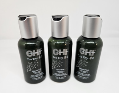 CHI Tea Tree Oil Shampoo for Unisex 2 Fl. oz (LOT OF 3)
