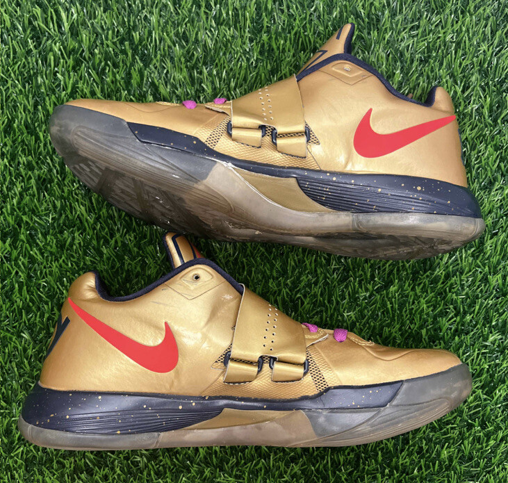 Nike Zoom KD 4 IV Gold Medal Olympics Size 8.5 Sneakers