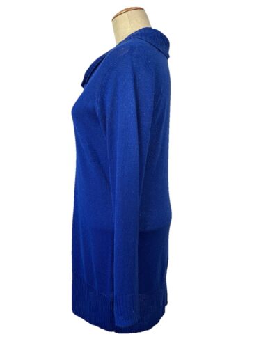 AGB kobaltblau Tunika Länge Urlaub Pullover Shirt Größe XL $ 58 - Bild 4 von 9