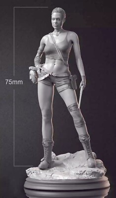 1/24 resin figure model Movie lead Laura 3D printing unassembled unpainted B