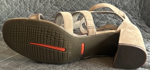 Rockport Women's Size 10 M Beige Suede Comfort Totalmotion Luxe Sandals - Picture 21 of 23