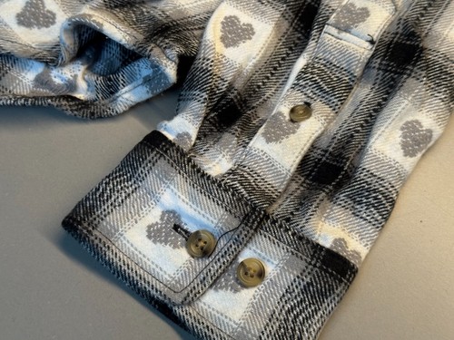Supreme Hearts Plaid Button Up Flannel SS16 Medium - Picture 4 of 6