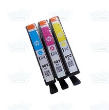 3pk Genuine HP 902XL High Yield Color Cartridges OfficeJet 6960 6968