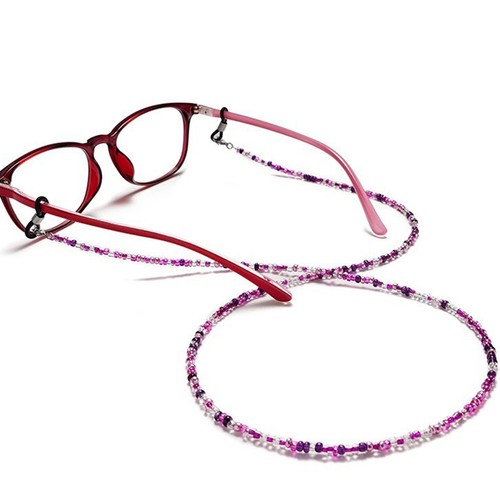 2pcs Beaded Cord Holder Neck Lanyard Eyeglass Glasses Strap Sunglasses Chain - Picture 3 of 15