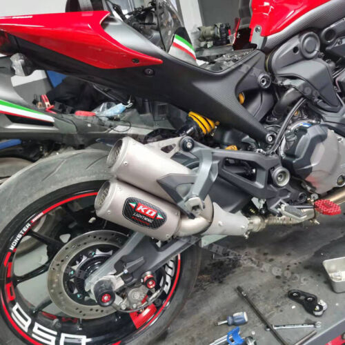 Sistema de escape silenciador de tubo medio escape para Ducati Monster 950 937 2022 2023 - Imagen 3 de 13