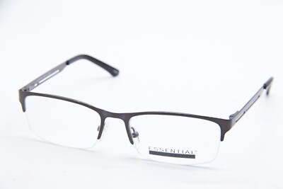 ESSENTIAL EYEWEAR EN 1151 1400 GUNMETAL BLACK  AUTHENTIC FRAMES EYEGLASSES 53-17