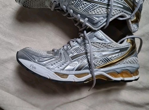 Asics Gel Kayano 14 Vintage EU 43,5 42,5 Silber Gold Laufschuhe Sneaker - Bild 9 von 13