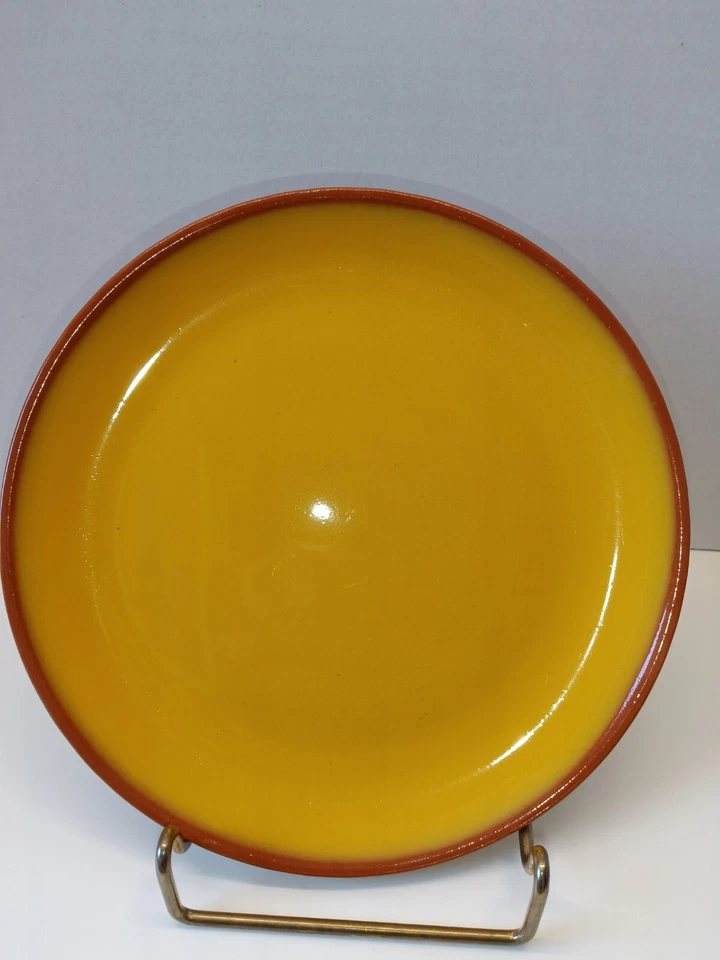 Terracota para Pier 1 Importaciones SUL Platos del Desierto Amarillo Lote de 2 Foto 3 de 4