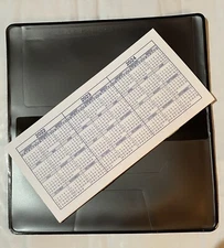 1 NEW BLACK VINYL CHECKBOOK COVER WITH DUPLICATE FLAP PLUS 1 CHECKBOOK REGISTERS