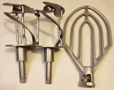 1 Commercial Flat Beater Paddle + 2 Mixing Attachments 