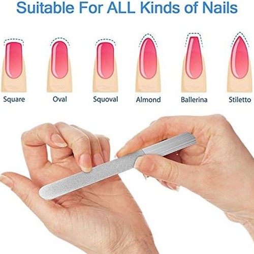 Double Sided Nail File Compatible with Diamond Deb Style Manicure Pedicure 6Pcs - Picture 10 of 12